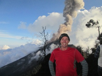 Erupting Volcano De Fuego, Antigua Guatemala